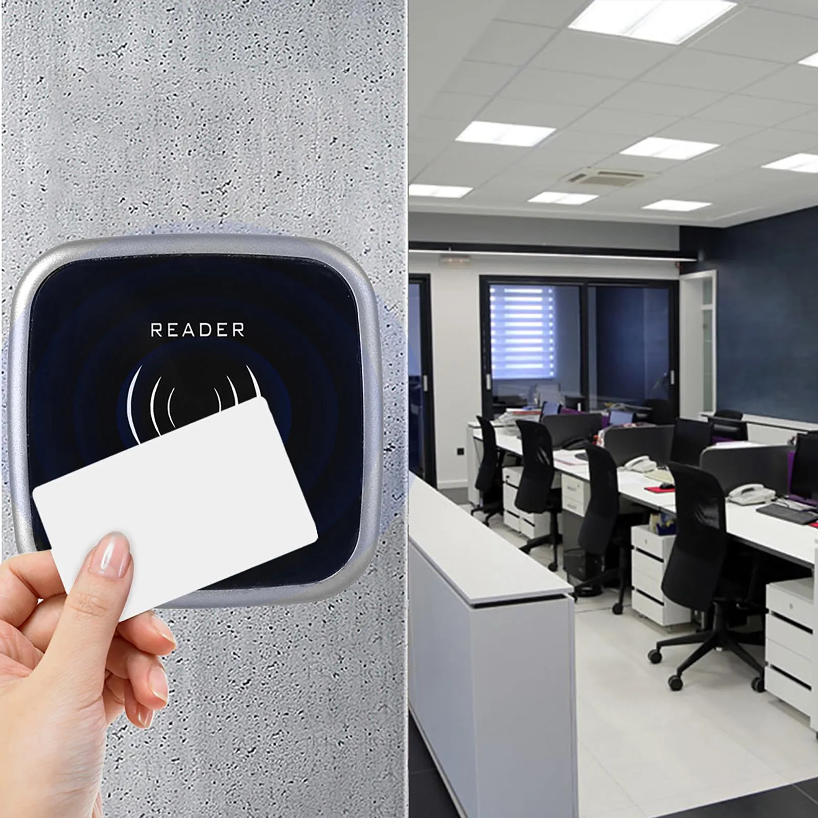 

Zk20 Wiegand26/34 RFID Access Control Reader 13.56MHZ/125KHZ IC/ID Card Reader IP65 Waterproof (ID)