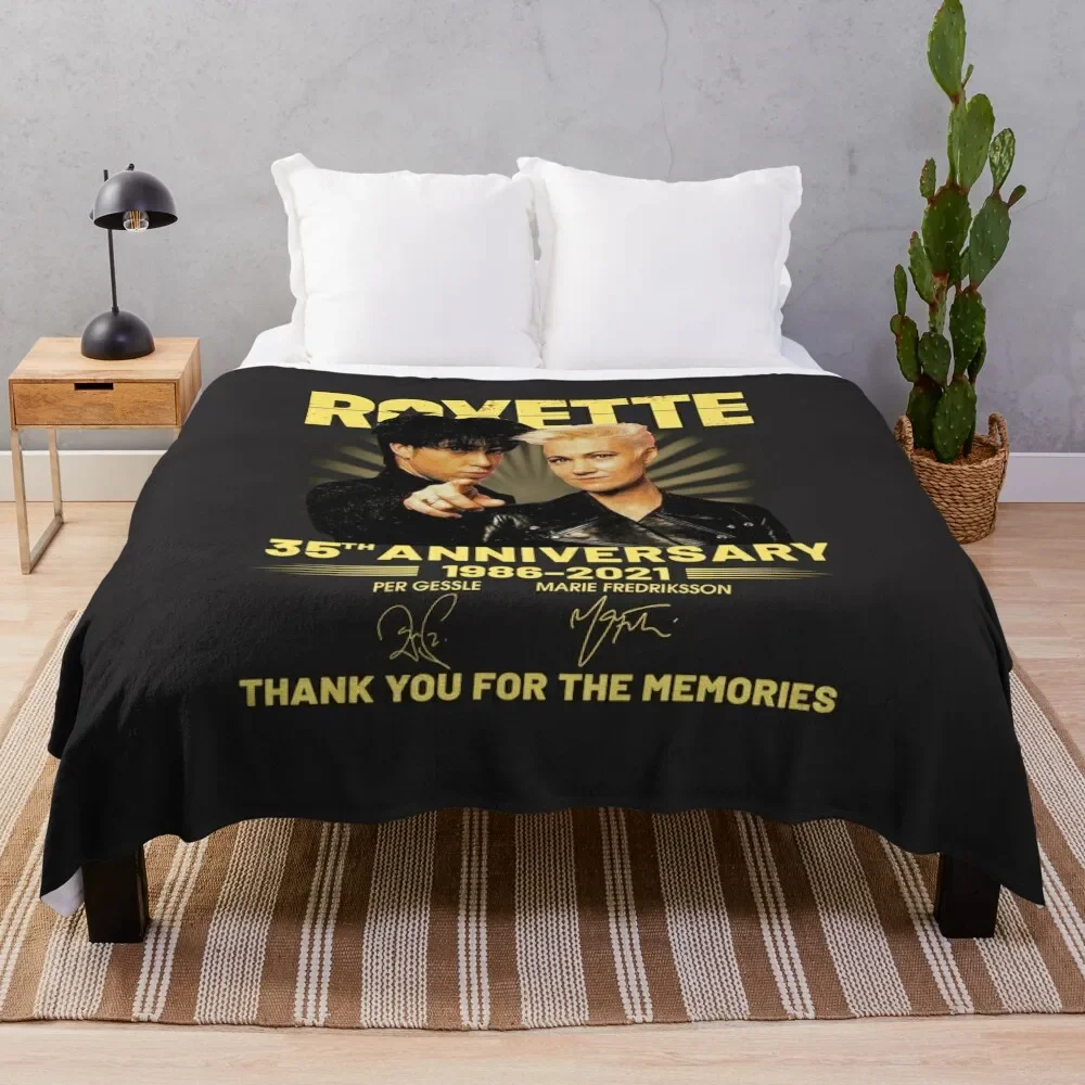 

Roxette 35TH Anniversary 1986-2021 Throw Blanket Picnic Kid'S Beautifuls funny gift Blankets