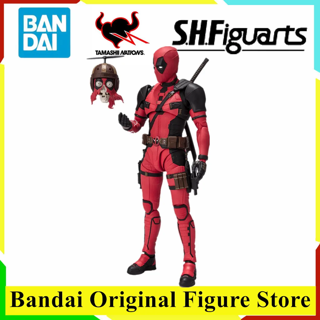 

Original BANDAI S.H.Figuarts DEADPOOL WOLVERINE Anime Figure Toys PVC Model Action Figurine Doll Collection