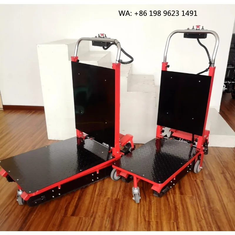Reinforced Iron‑Frame  Stair Climbing Trolley, 400kg Load Thickened Transmission Belt, For Heavy‑Appliance Staircase Moving Task