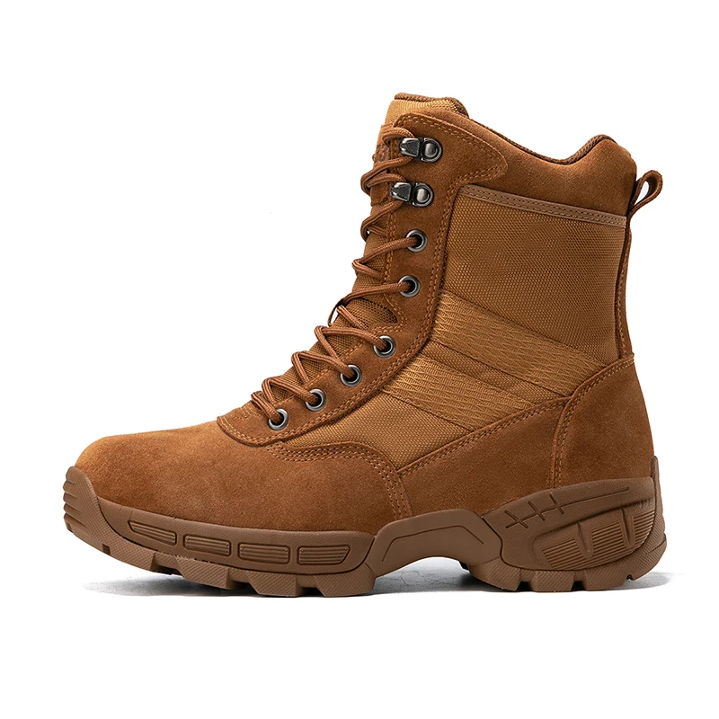 Men's Desert Combat Boots Anti Slip Outdoor Mountain Climbing Shoes Waterproof Hking Ankle Boots Casual Men Motorcycle Boots