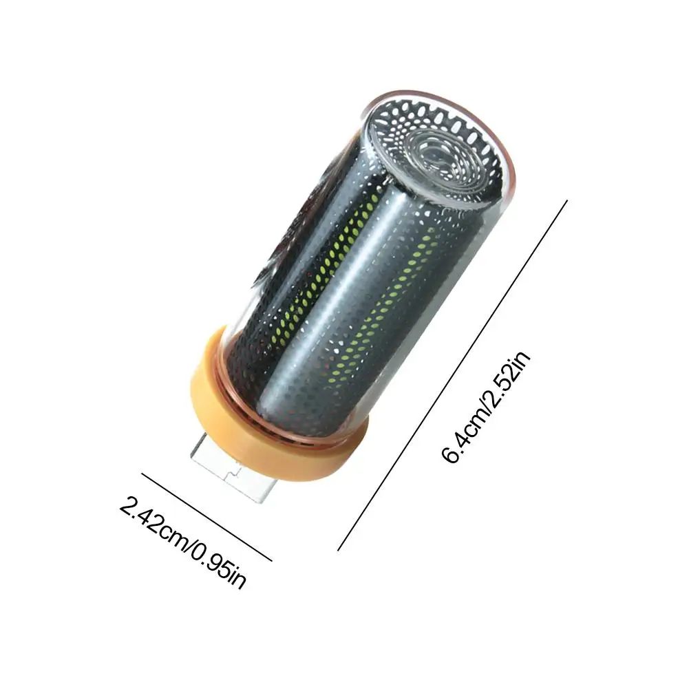 레트로 USB LED 필라멘트 나이트 라이트 옐로우 웜 벌브 조명 불꽃 분위기 조명 차량 가정 침실 장식 비상 조명