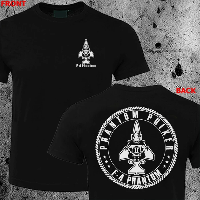 United States Air Force F-4 Tshirt Phantompattern -100 cotton short sleeve casual O-neck short sleeve printed men's T-shirt.
