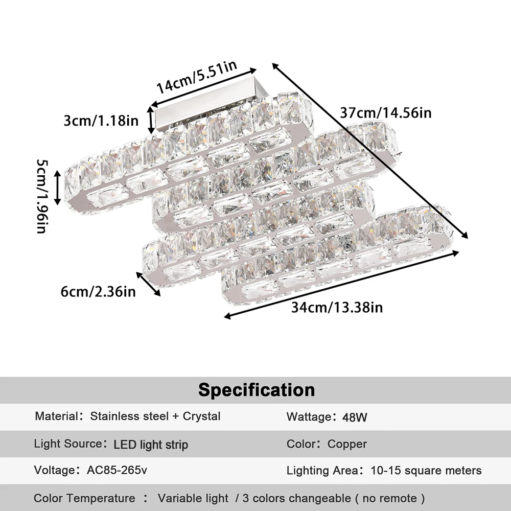 Moderne Decke Lampe Luxus Kristall Led Kronleuchter Nordic Wohnkultur Beleuchtung Glanz Wohnzimmer Esszimmer Schlafzimmer Lumin Leuchte – Detail 2