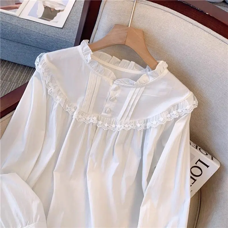 Large Commuting Shirt American Style 2024 Spring New Top Casual Loose Long Sleeved Slimming Doll Temperament Comfortable Shirt