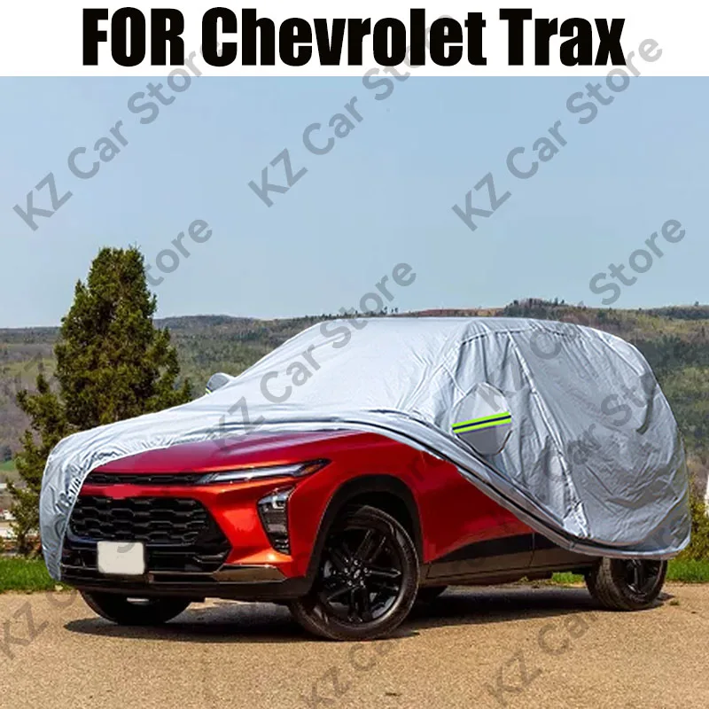 Full Car Cover For Chevrolet Trax Windproof Anti-UV Sun Shade Snow Rain Resistant Outdoor SUV Cover
