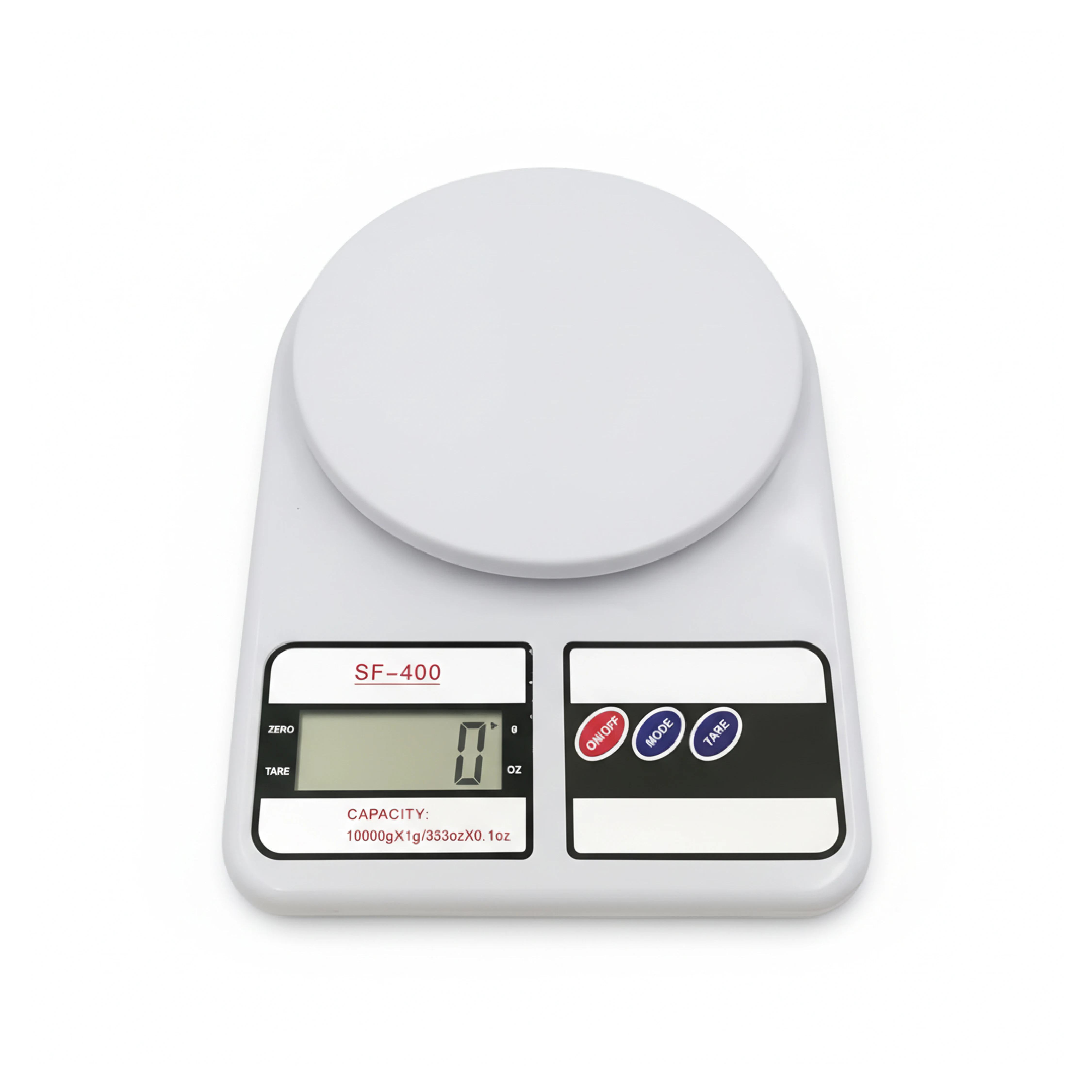 LIFA Balanza digital de alta precisión de cocina con pantalla LCD, báscula digital de cocina, rango de pesaje 10000g/1g  Modelo SF400
