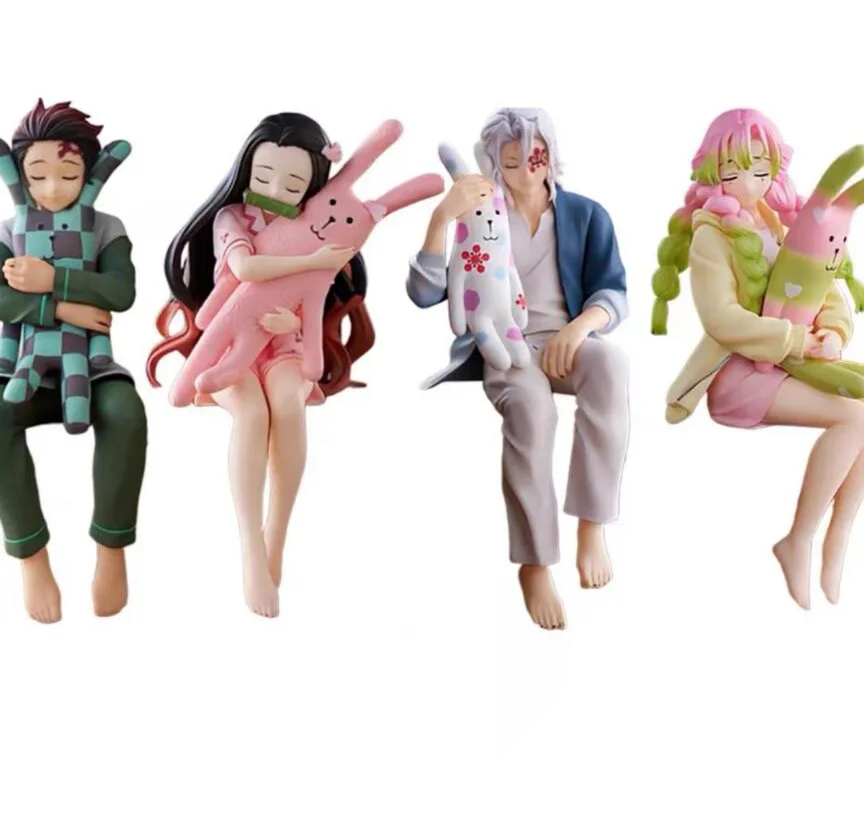 2026 Geen doos Japanse originele anime pyjama serie Kamado Nezuko/Kamado Tanjirou/Uzui Tengen PVC actie figuur
