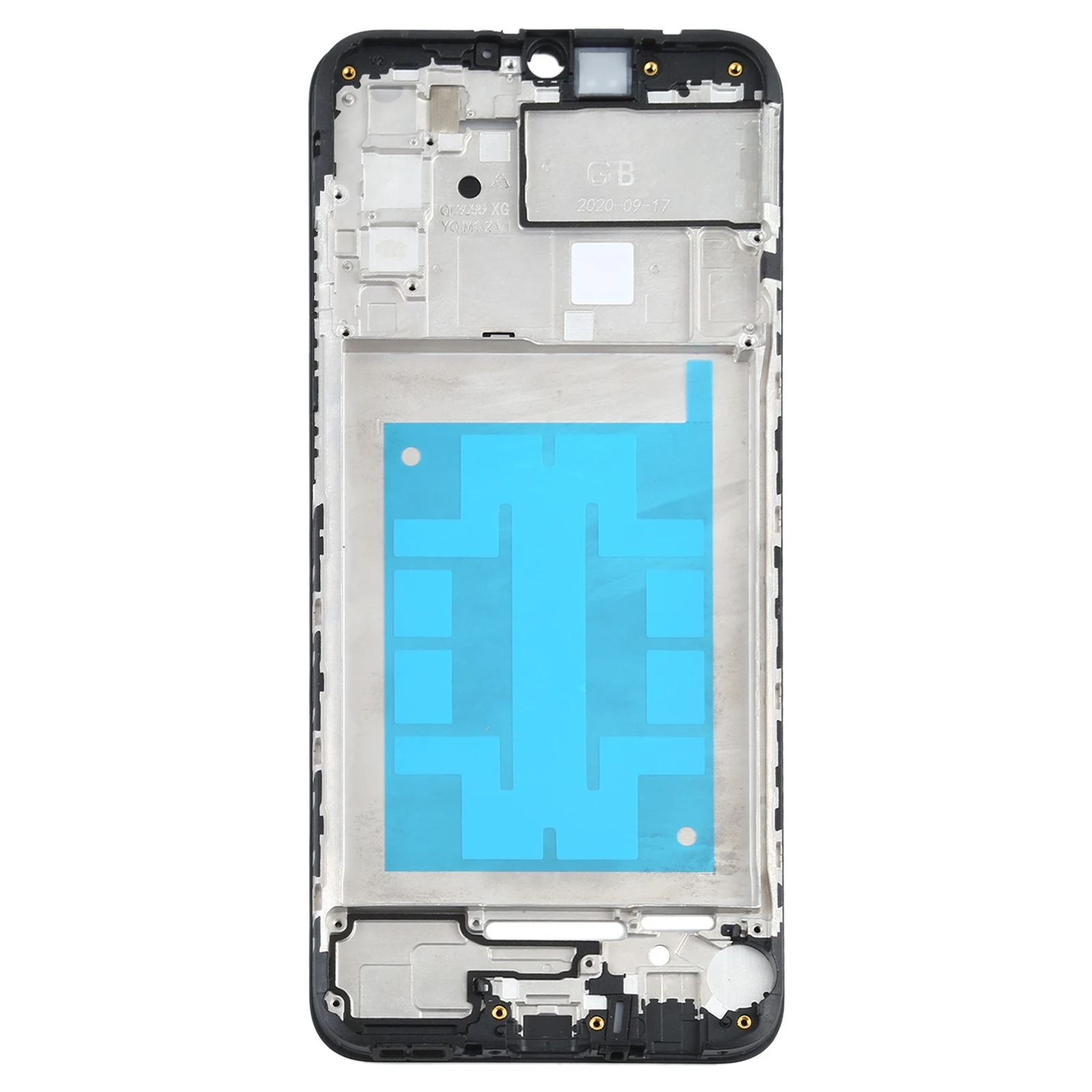 Front Frame For Galaxy A02S SM-A025 (GB Version) Front Housing LCD Frame Bezel Plate Rear Case Panel Replacement Parts