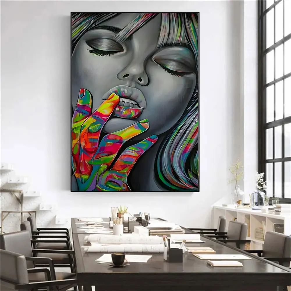 Erotic Women Art Poster Print Abstract Sexy Women Portrait Wall Art Picture Canvas Paintings For Living Room Home Decoration