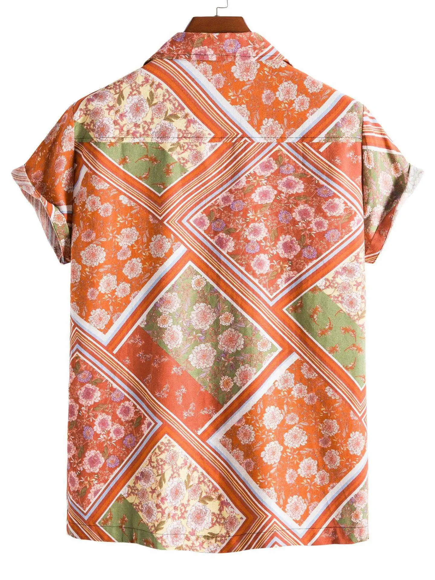 

Летняя льняная рубашка мужская с коротким рукавом Cleanfit Sle TC6, тонкий материал, отложной воротник, легко держит форму, однотонная.