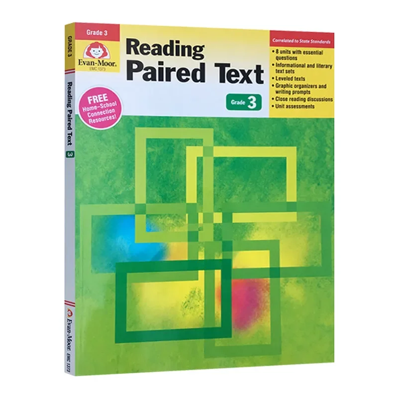 Evan-Moor Reading Paired Text, Grade 3 Workbook,aged 6 7 8 9 English book 9781613689851