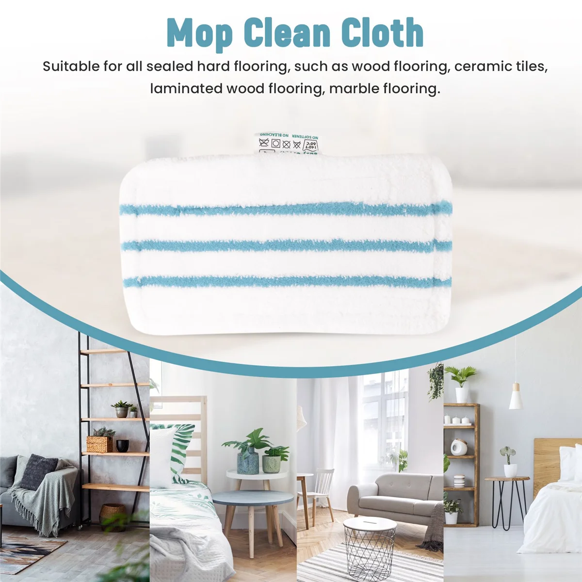 وسادات مايكروفايبر قابلة للغسل لممسحة البخار ، غطاء بديل ، متوافق مع FSM1616 ، FSM1630 ، حزمة من 5