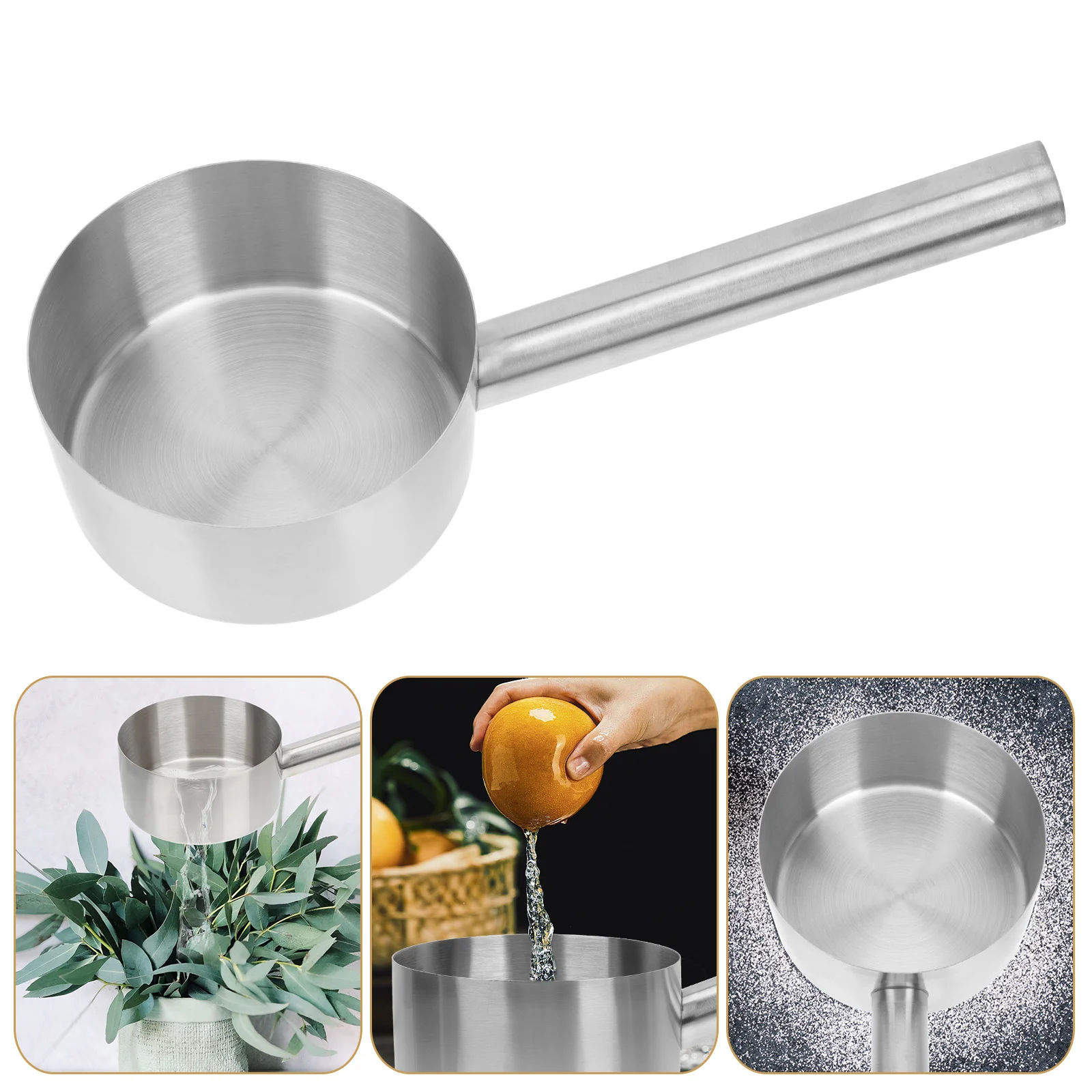 

Stainless Steel Spoon Thicken Water Ladle Multipurpose Scoop Kitchen Accessory Soup Garden Household Multi-purpose