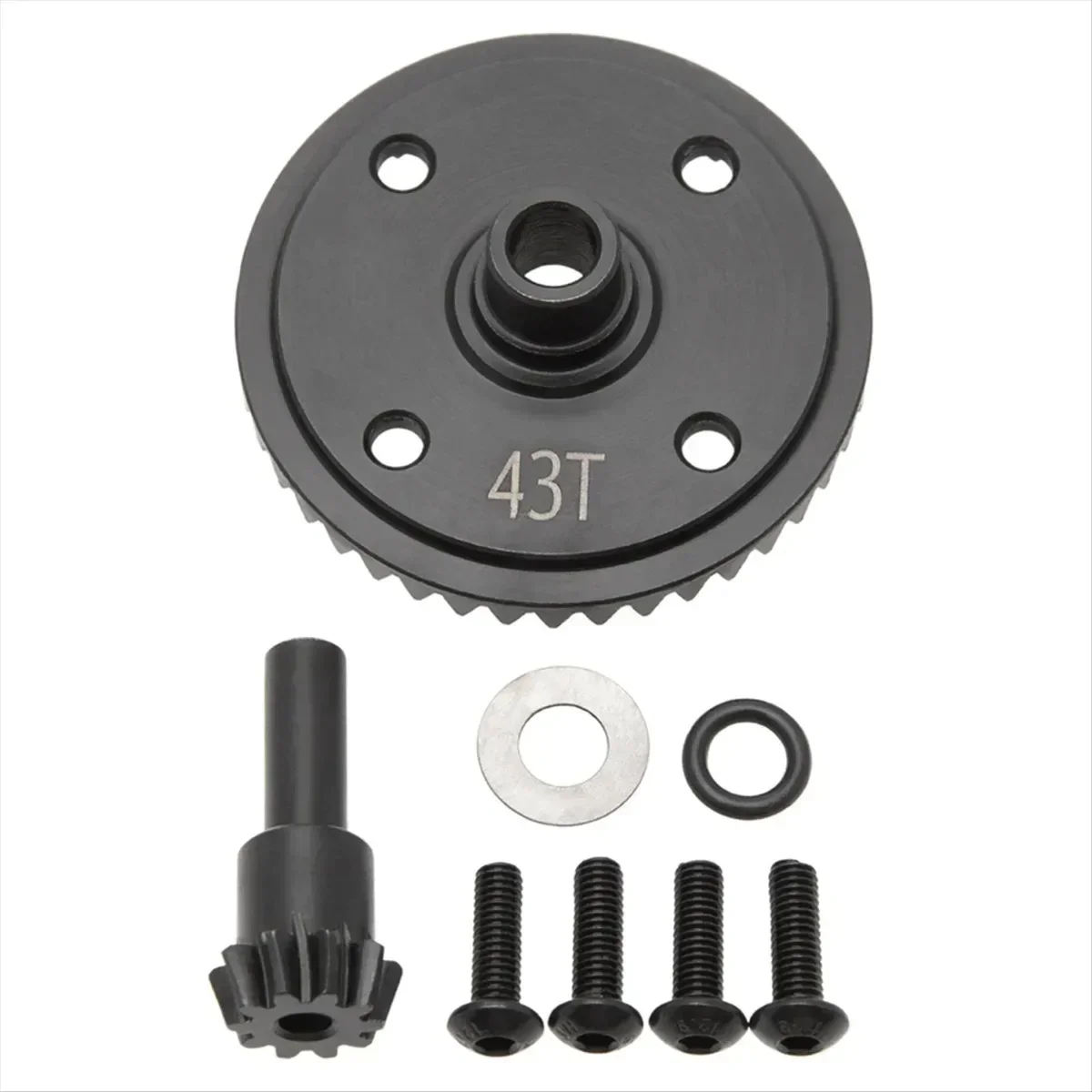 علبة التروس Fireteam ترس مخروطي 43T وعتاد الإدخال 10T لـ Arrma 1/8 Kraton 6s 1/7 Notorious Outcast 10-43t