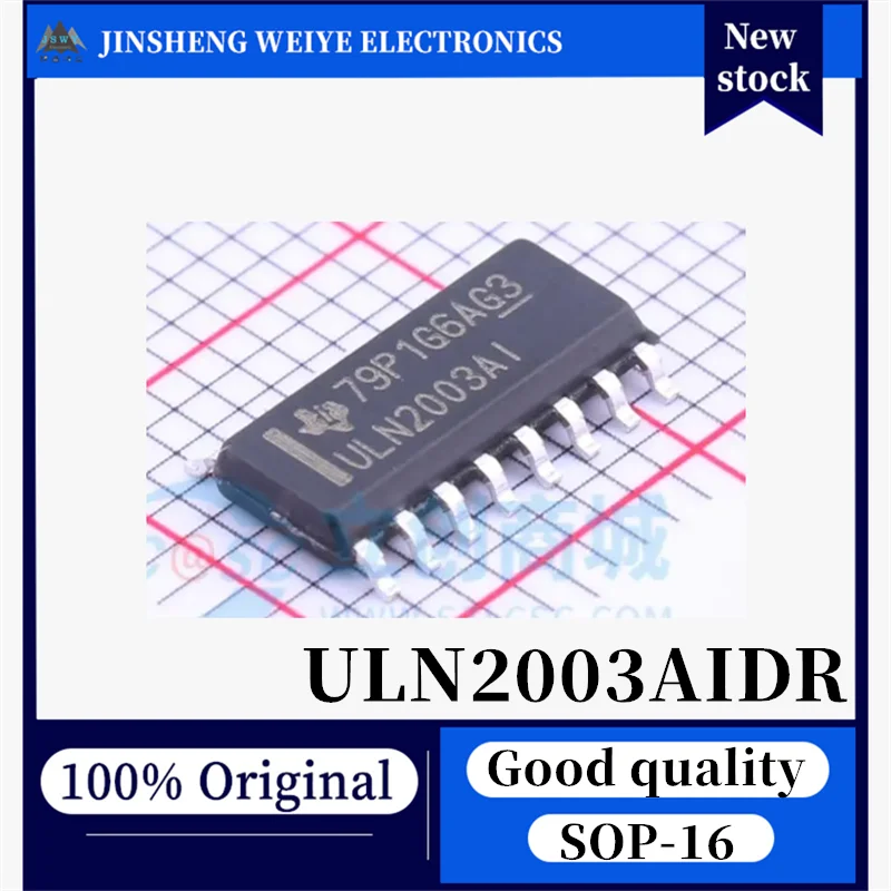 (20/100 units) ULN2003AID ULN2003AI SOIC-16 Seven-Way Darlington Transistor Array 100% New Original In Stock Chipset