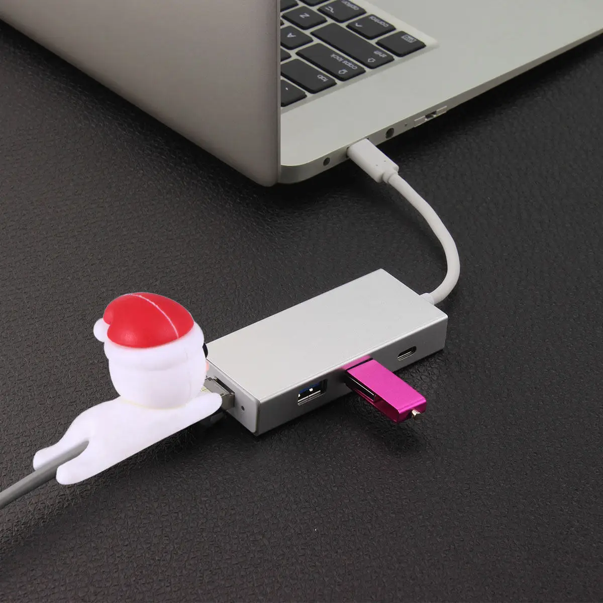 Christmas Cable Saver 5 Piece Snowman Silicone Cord Protector Earphone Winder Charger Cable Organizer