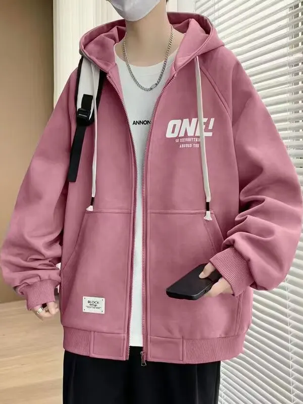 

plus Size Jaet for Boys Spring Autumn 2025 New American Trendy Brand Cool Haome Student Teenage Hooded Coat M Outerwear