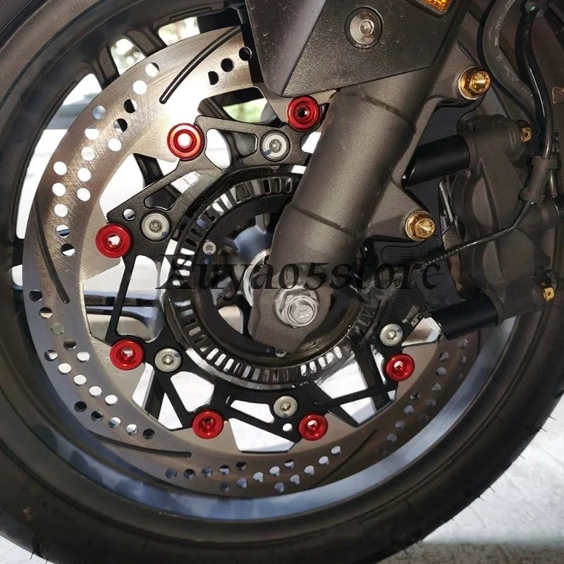 Suitable for Honda FORZA350 to abalone 4P pair of four calipers 300mm floating brake disc connection code adapter seat