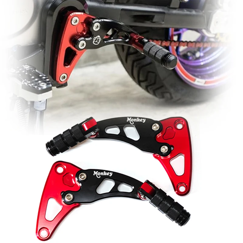 

For Honda Monkey 125 Foldable Rear Passenger Footrest Pedal Pegs