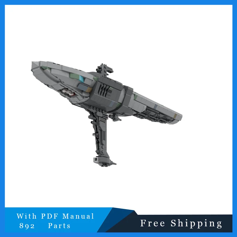 

8992 детали, космическая серия MOC Star Cruiser, технология масштаба миди, модель «сделай сам», строительные блоки, наборы игрушек, подарки на Рождество и день рождения