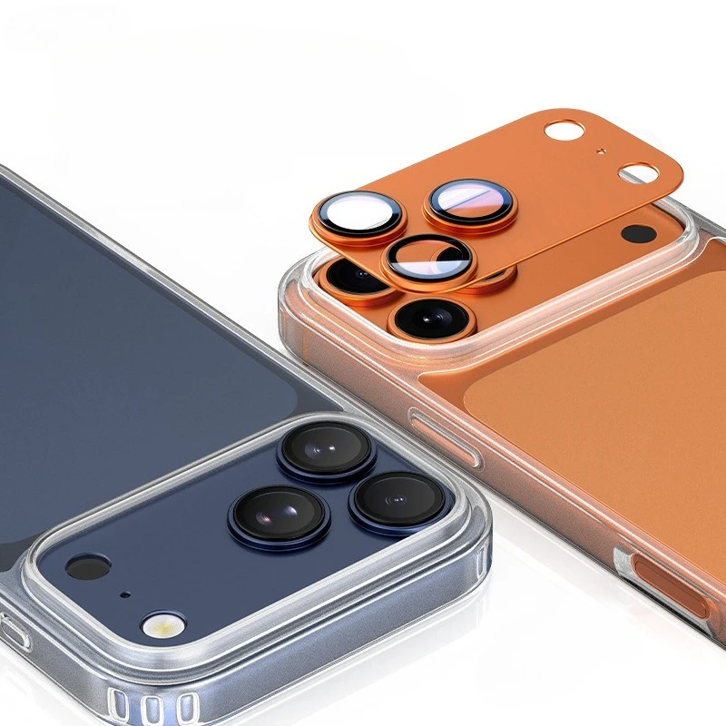 3D Aluminum Alloy Metal Camera Protector For IPhone 17 Pro Max Air Scratch-Proof Ring Lens Glass Tempered Film Full Cover Cap