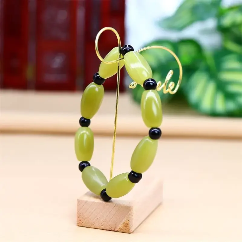 

Jade Bracelets for Women Designer Men Talismans Natural Accessories Bangle Jewelry Amulets Man Beaded Gemstone Bangles Vintage