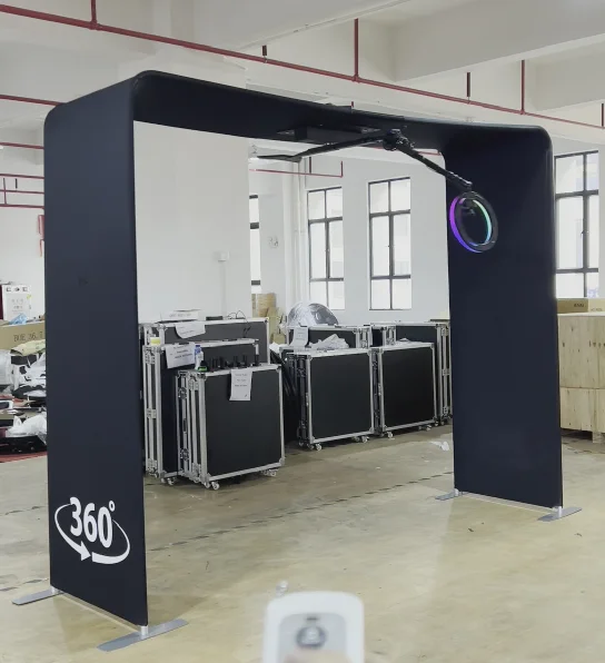 360 Photo Booth Hanging Camera Overhead Rotating 360 Spin Video Booth System For Wedding Party Event Rental