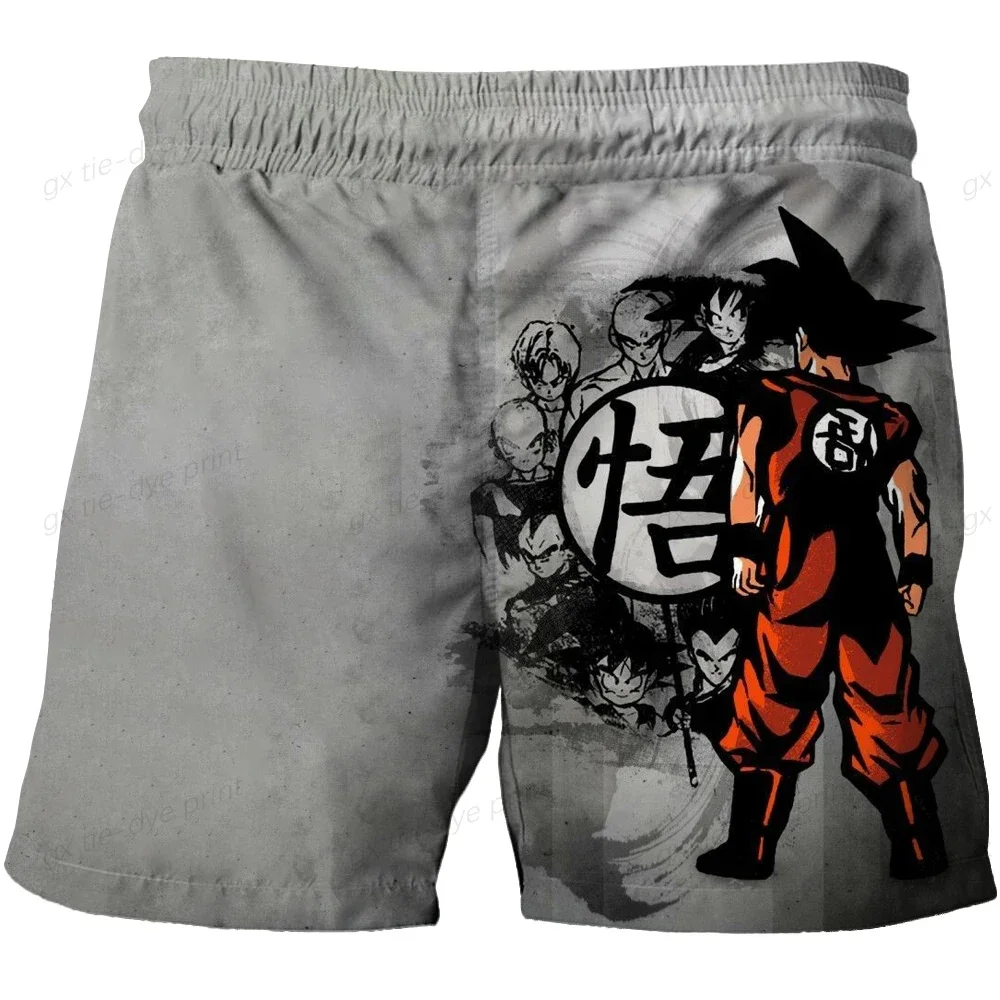 Anime Dragon Ball Z Sports Shorts Cartoon New Men\'s Summer Shorts Anime T-shirts Oversized Y2k Goku Vegeta Man Shorts Fashion