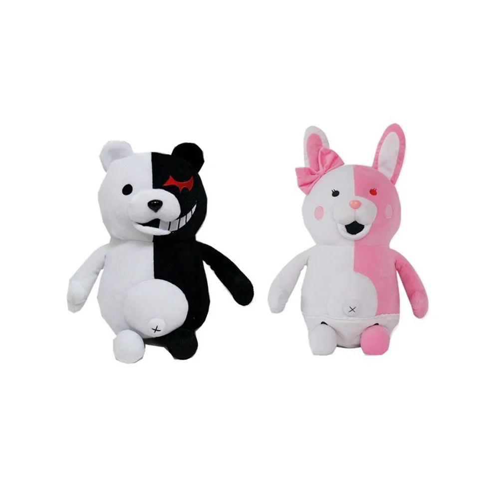 Best Seller 25cm Anime Dangan Ronpa Super Danganronpa 2 Monokuma Black&White Bear Plush Toy Bear Soft Stuffed Animal Dolls Toys