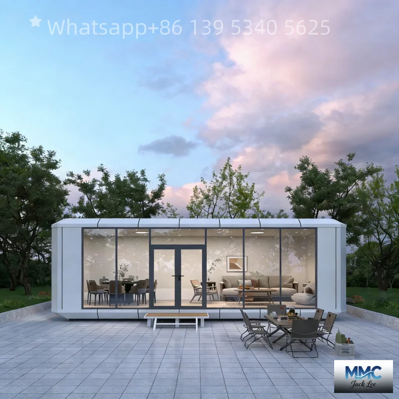 Klappbares Kapselschlafsofa, modulare apfelförmige Kabine, vorgefertigtes Containerhaus, geeignet für kleine Wohnungen