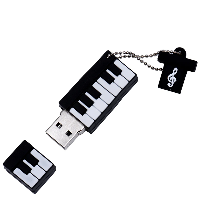 Modelo de órgano electrónico unidad Flash USB 64GB regalos creativos para niños Pen Drive llavero gratis memoria Stick música Pendrive