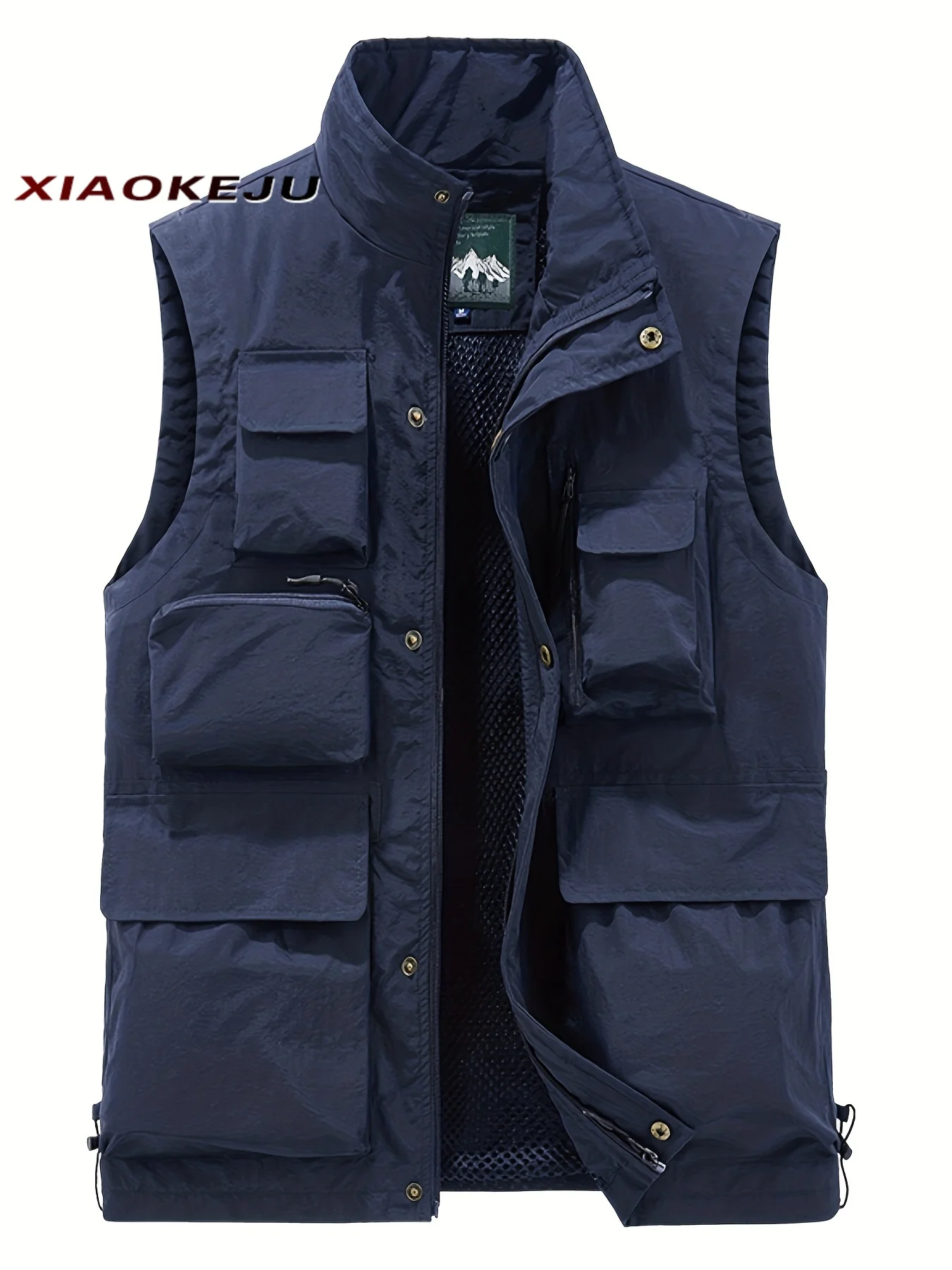 

Men's Biker Vest Hunting Summer Motorcycle Man Climbing Mesh Waterproof Coat Sleeveless Jacket Work Coats Tactical Military Best