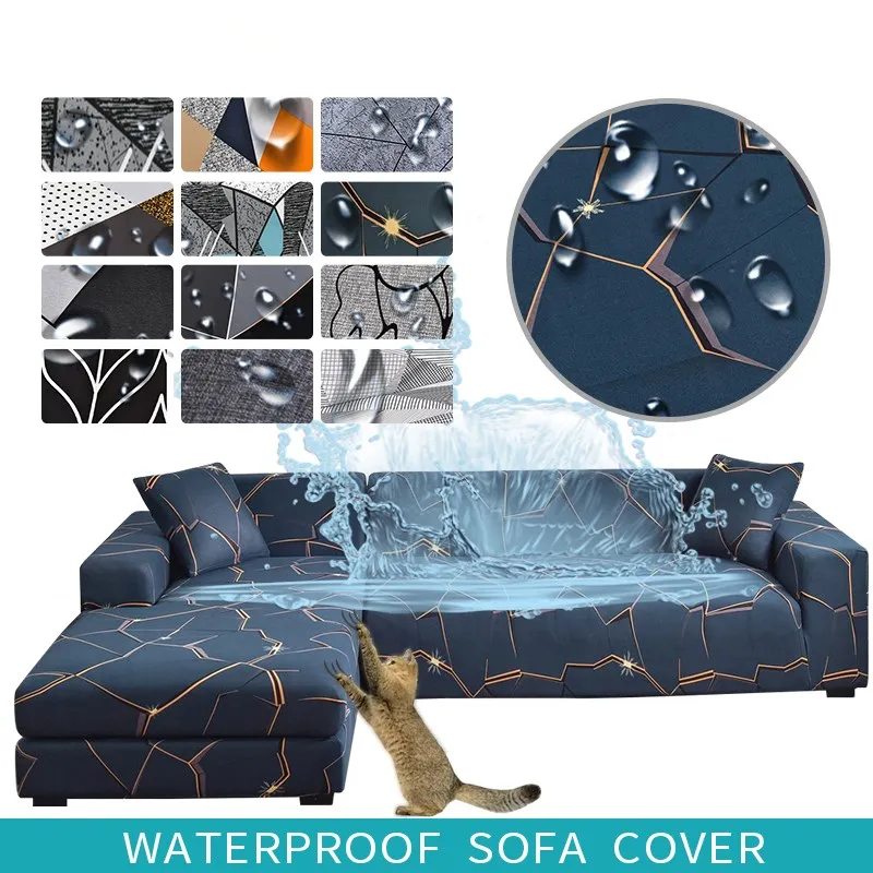 

Waterproof Stretch Plaid Sofa Slipcover Elastic Sofa Covers for Living Room Funda Sofa Chair Couch Cover Home Decor