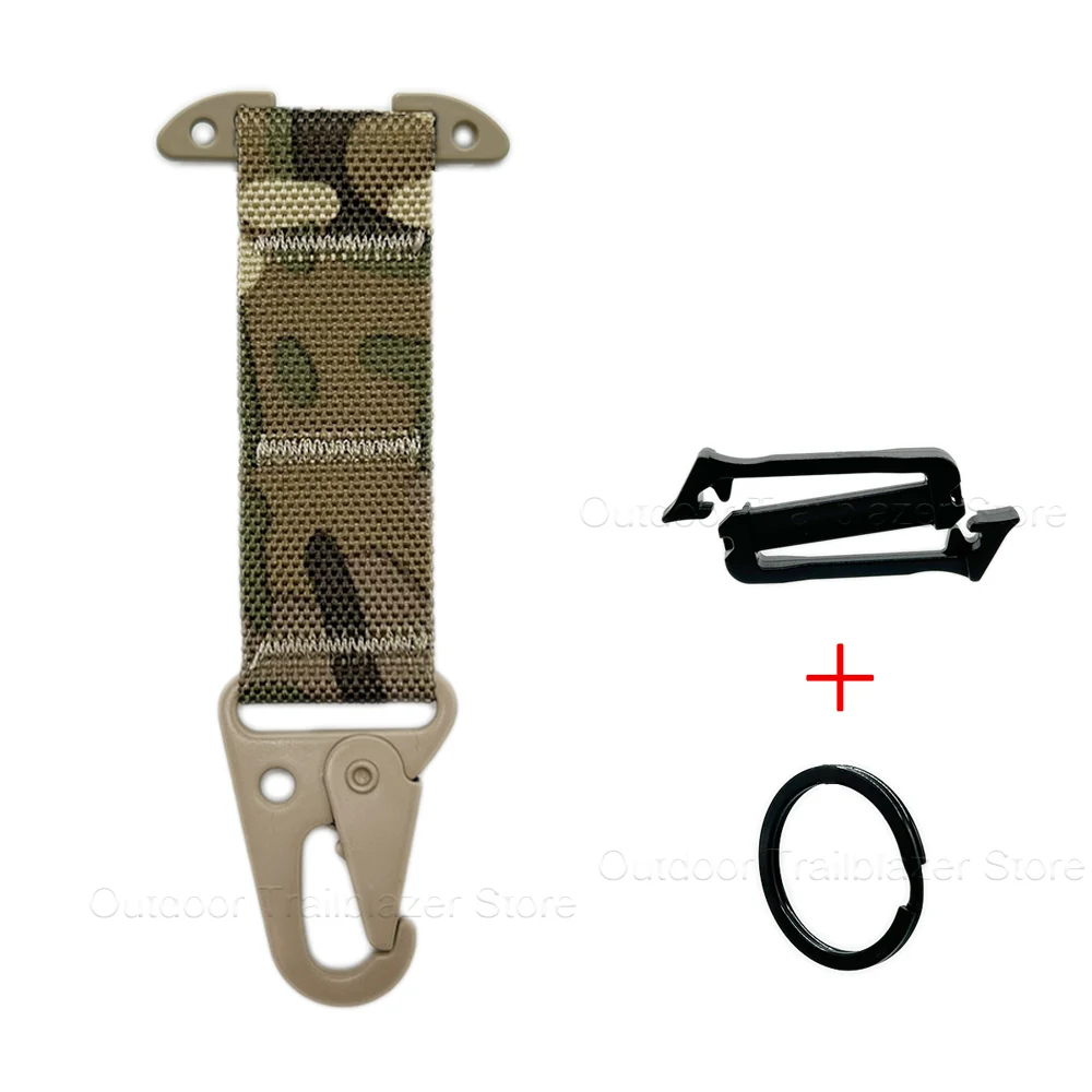 Taktische Clash Haken T-Mount Z-Schnalle Molle Gurtband Clip Olecranon Metall Outdoor Kummerbund Gürtel Jagd Weste Zubehör – Detail 11
