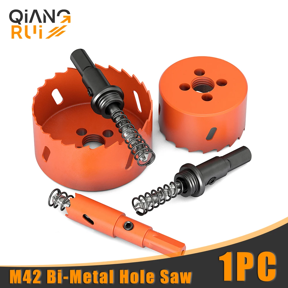 1Pcs 16-45mm M42 Bi-Metal Hole Saw HSS Drill Bits Drilling Crown for Metal Iron Aluminum Stainless Wood Cutter Tools