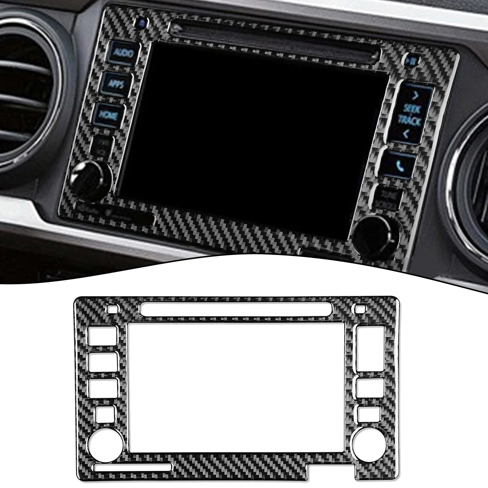 Aggiorna il tuo schermo di navigazione Toyota per Tacoma con adesivo in fibra di carbonio affascinante lusso vivido (2016 2021)