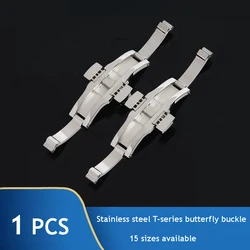 Watch Buckle T41 T035 T97 T099 Stainless Steel with Butterfly Buckle T Series 1853 Men's and Women's All Steel Buckles