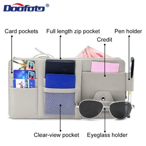 Multi-Balancing Car Sun Vision Organizer, Interior Accessories, Zipper Pocket, Document Storage, Bag, Pen Holder 10 Main Sales Car Document Door - №5