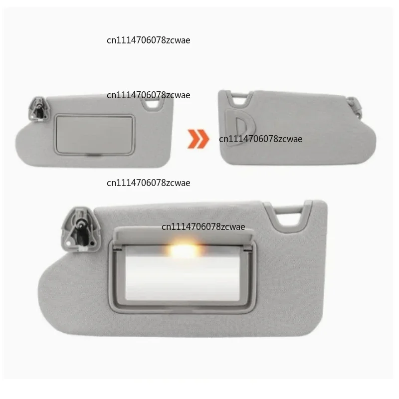 Suitable for Nissan Maxima 2016-2021 sun visor, beige/gray, illuminated makeup mirror OE 96401-3TA2A in-car sunshade replacement