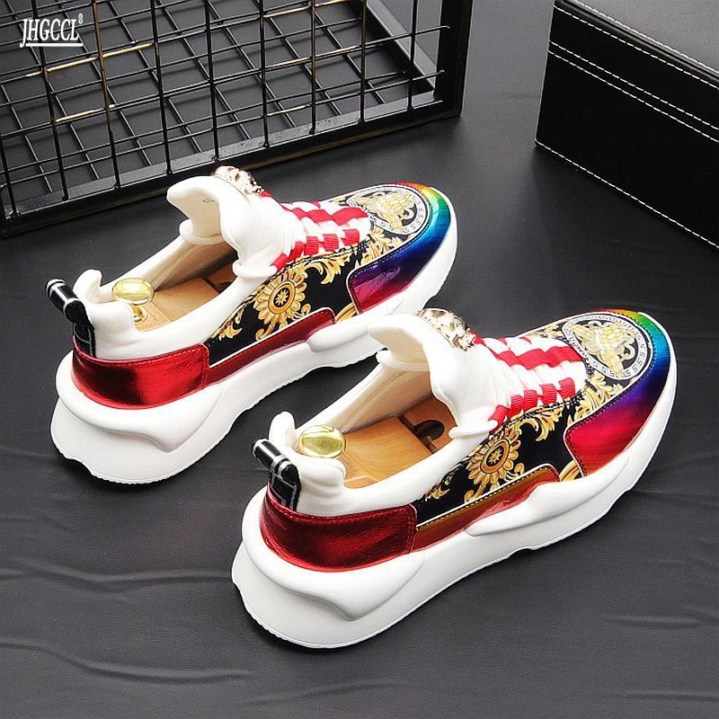 NEUE männer Casual Schuhe männer gedruckt trend casual schuhe sommer atmungsaktive turnschuhe tragen-beständig elastische schuhe A5