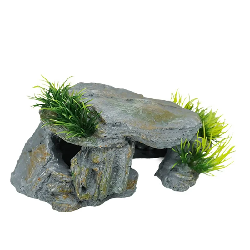 ถ้ำหินสำหรับสัตว์เลื้อยคลาน ถ้ - Aquarium Fish Cave บทวิจารณ์และราคา
