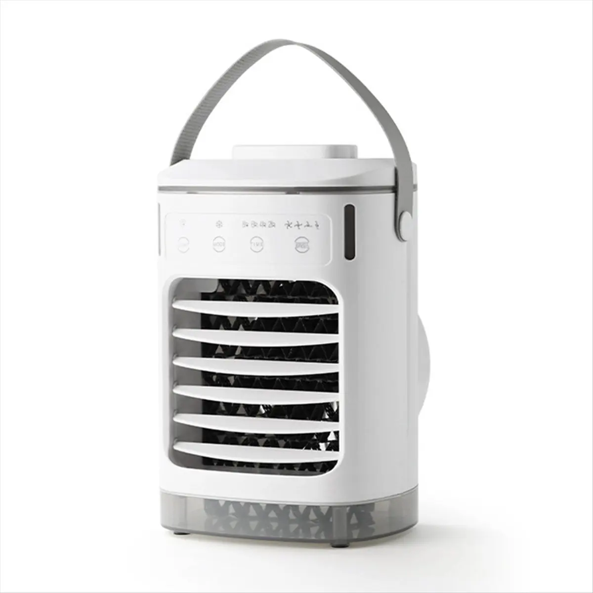 DT56 Portable Air Conditioner Evaporative Air Cooler with 4 Speeds 7 Color Light Refrigeration Desktop Fan for Bedroom