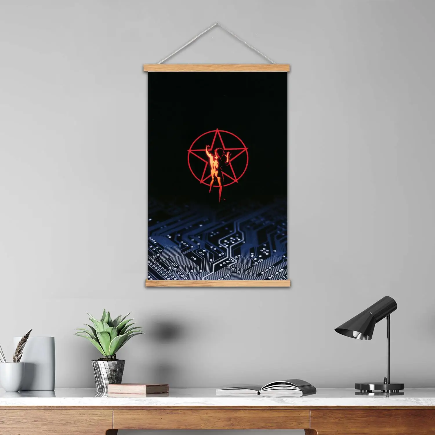 Rush Framed Wall Painting Canvas Art Poster, Wall Art  Modern Family Bedroom Decor Posters,Decorative painting