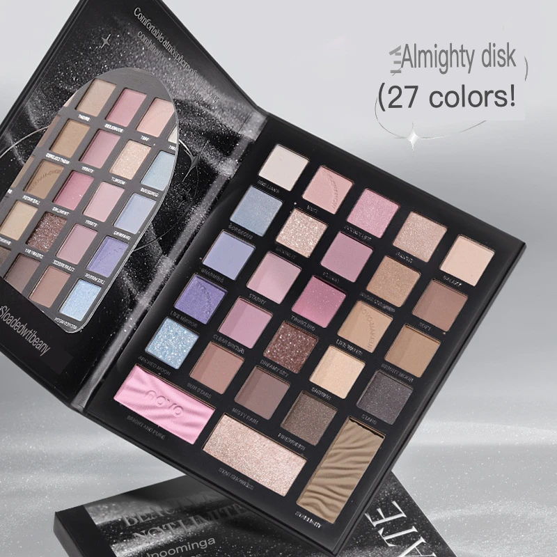 

NOVO5880 Colorful Multi Eye Shadow One Set Of Multi-Purpose Holding And Makeup Keeping 27 Color Low Saturation Daily