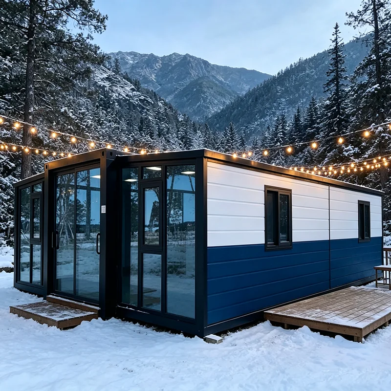 Container House EU Certified Insulated Cabin for All Year Holiday Homestay Operation
