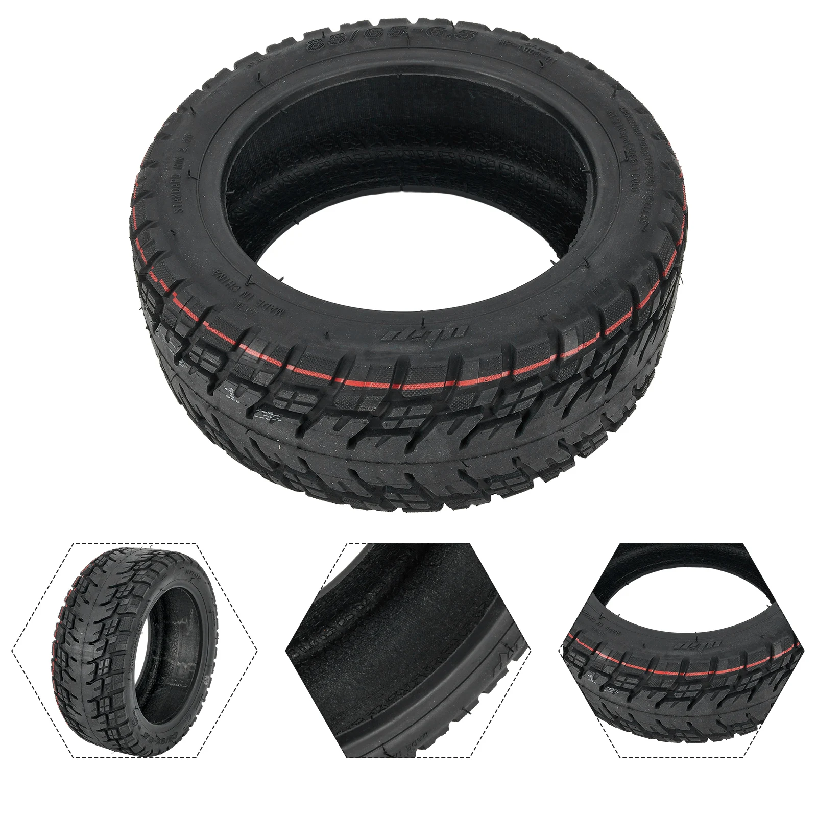 Experience Better Traction and Improved Handling with These 10 Inch 85/65 65 Tubeless Tires for Kugoo G Booster