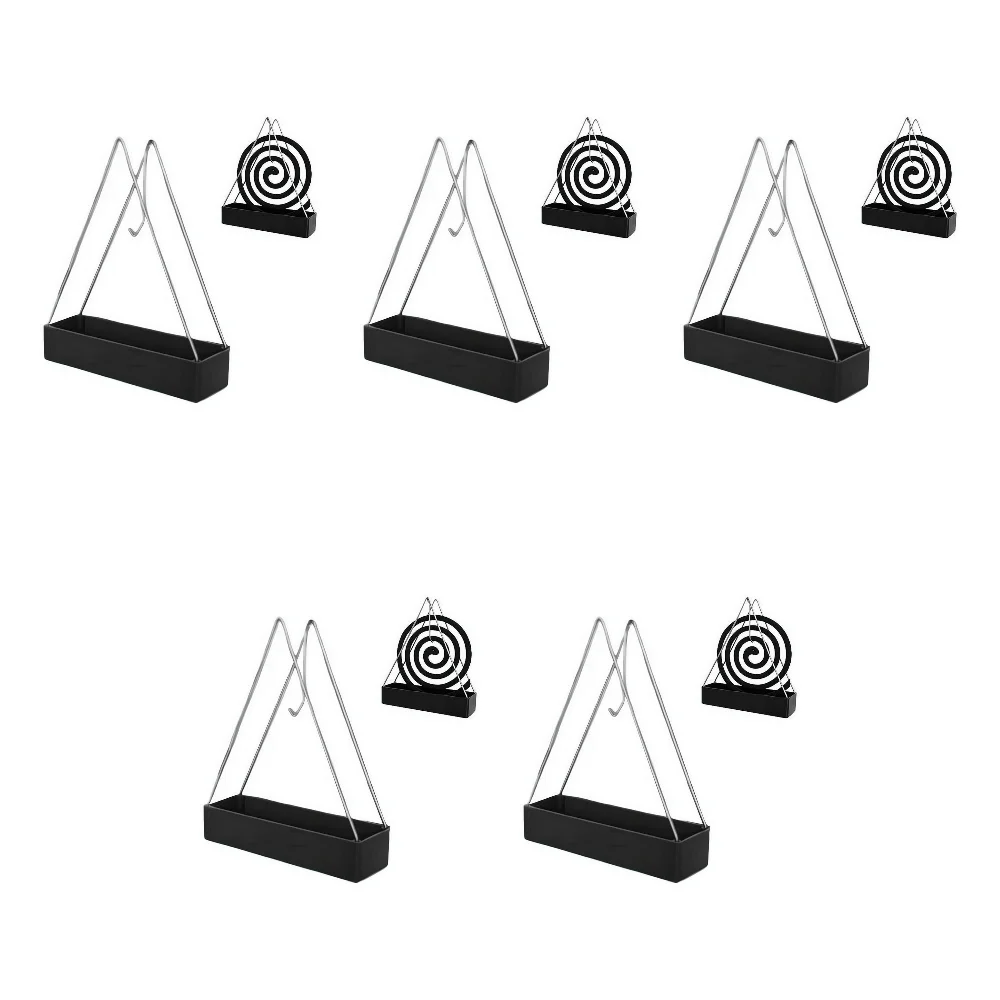 1/2/3/5pcs Mosquito Coil Holder With Tray Incense Holders Coil Incense Burner Frame Repellent Incense Rack For Household