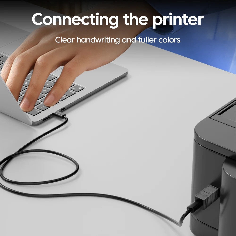 Elough High Speed USB-B 3.0 Printer Adapter USB Type C To USB-B Port Printer Print Converter Hard Disk Copier Transfer Adapter