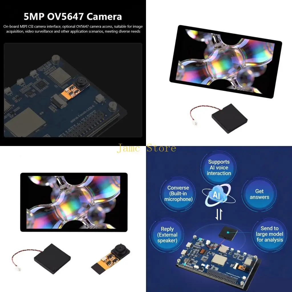 LX0B ESP32 P4 WIFI6 Development Board With 5inch Touchable Screen High Resolution